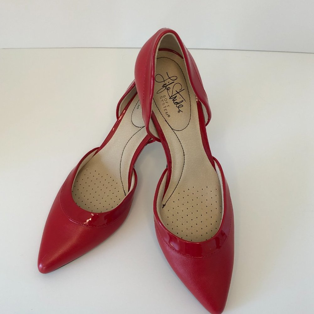 LifeStride Women's  Saldana Red Pump Sz 7.5